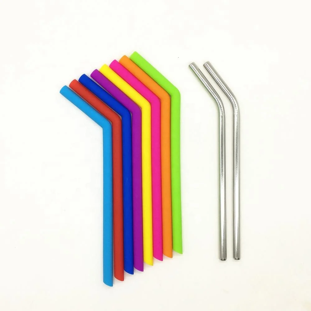 

Retractable drinking straws, reusable drinking straws, eco friendly silicone drinking straw, Can be customized