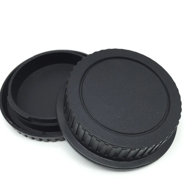 

Body Cover + Lens Rear Cap for CANON Camera Lens, Black