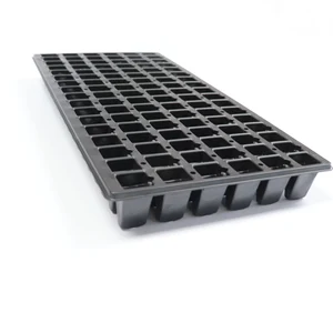 Image of plastic plant seed growing germination tray