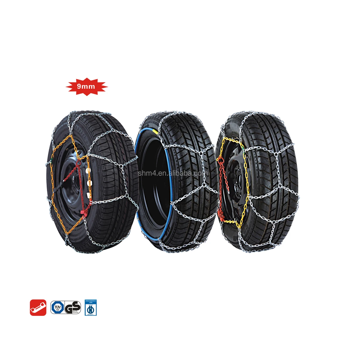 9mm KNS type snow chain for auto Products from Shanghai M4 Industrial