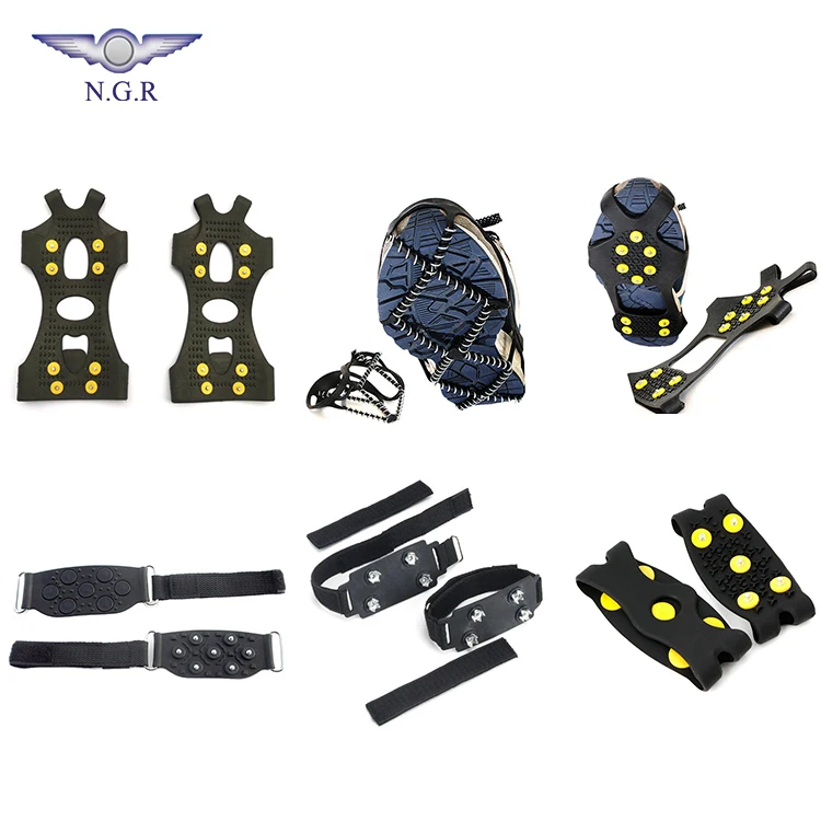 Professional mountain climbing anti-slip 18 cleats ice grippers snow cleats crampon