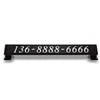 Best Seller Aluminium Hidden Style Temporary Parking Number Plate Phone Number For Car Parking