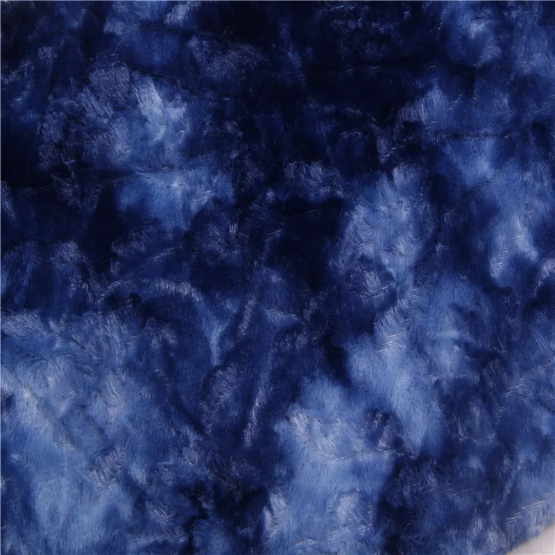 
Plain microfiber solid yarn yard embossed polyst faux fur pv fleece fabric 