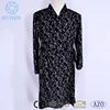 Factory price long black robe 180gsm 100% polyester print pigue terry bathrobe