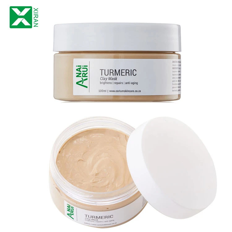 

OEM /ODM /Private label Ginger Clay Face mask and Firming Brightening Gently Exfoliating Facial Clay Mask, Yellow mud