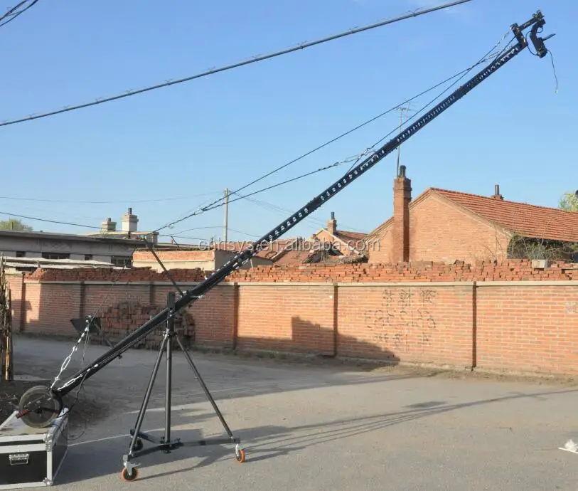 

IDEAL 6 meters DV Light Portable jimmy jib video camera crane triangle rocker arm for sale, Black