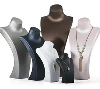 

Soft PU leather necklace jewelry display stand