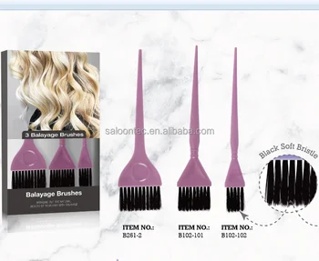 Hairdressing Hair Dye Color Mixing Comb Brush Tint Tools Purple