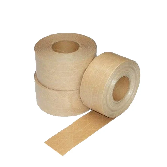 48mm Width Water Activated Fiberglass Reinforced Gummed Kraft Paper