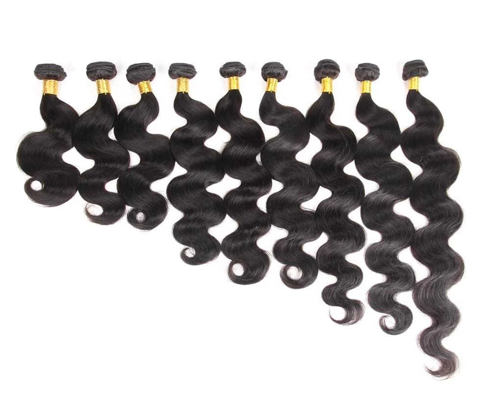 

Huashuo Online Shopping Free Shipping Virgin Human Bundles, 26 28 30 32 Inch Brazilian Hair Bundles ,Wet And Wavy Hair Bundle, 1b natural black