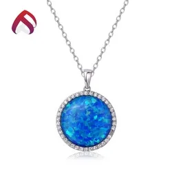 opal charm pendant