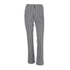 MAY105 Women Straight Pants Striped Black White O Ring Zipper Trousers Female High Street Stylish Slacks Office Lady