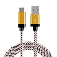 

10ft Mobile Phone Bracelet Noodle Light Braided USB Charger Cable Cord Sync Data Short Line Micro Cable Cover for android