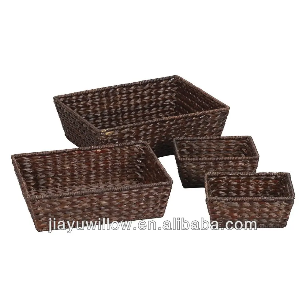 Handle Woven Banana Leaf Storage Baskets Buy Magazine Rack
