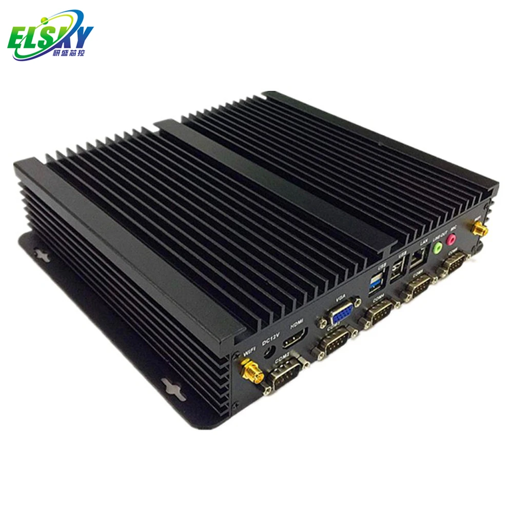 

12V Fanless Embedded Industrial PC based on Intel Celeron 1037U supports 6xRS232 and 8 USB with 1 LPT Port (Gen3-7th option, N/a