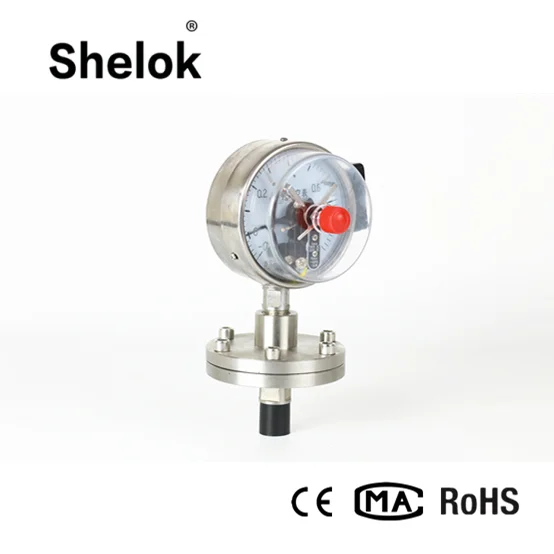 China best manometer oil pressure gauge with alarm