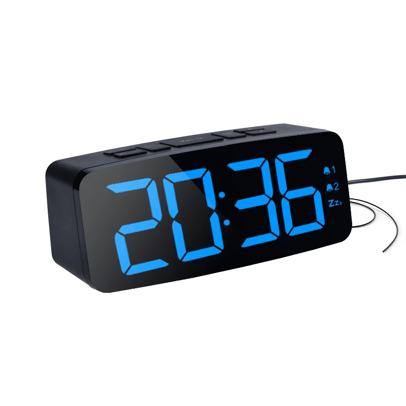 

Dual Alarm Snooze 12hr 24hr Format and Four levels brightness 15 Preset Radio Stations Digital Alarm Clock with FM Radio