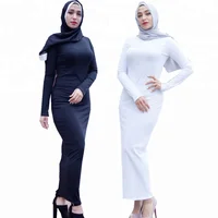 

Fashion muslim women under abaya tight dress