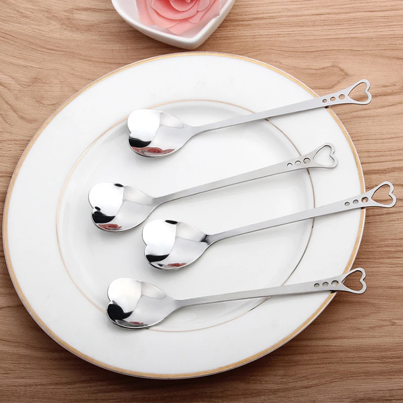 

Small MOQ Heart Shape Stainless Steel Tea Spoon