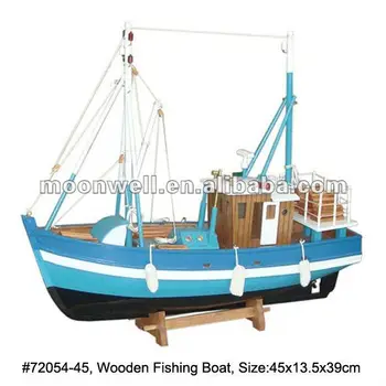 wooden fishing float buoy scale boat model replica