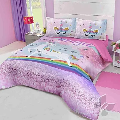 Buy Dpw Unicorn Horse Comforter Bedspread Bedding Set 2pc Twin