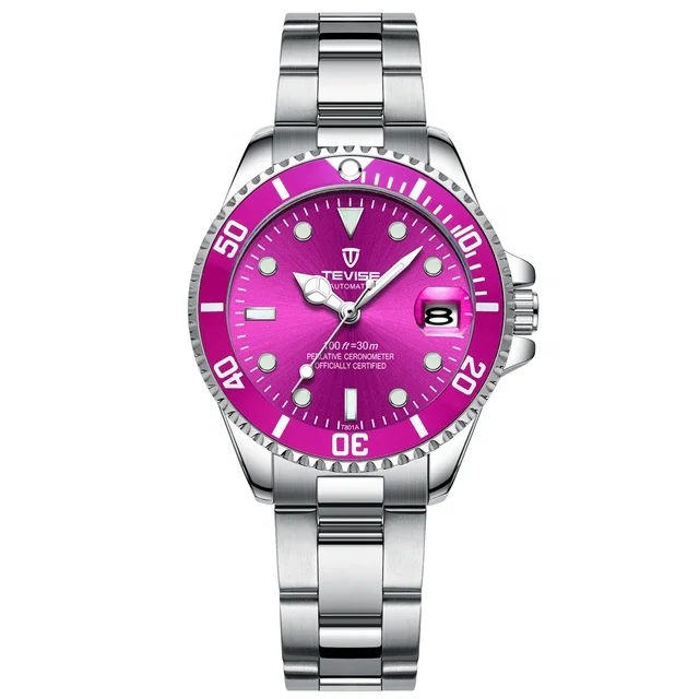 

Tevise T801 Water Resistant Women Quartz Watch With Date Display, 5 color options