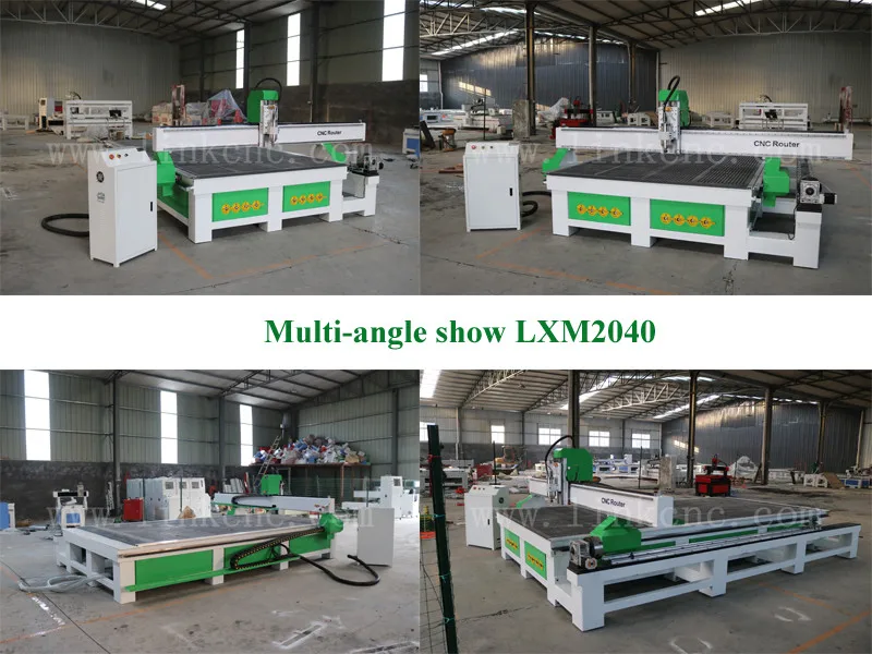 LXM2040 factory direct sale cnc router machine for aluminum / 3d wood furniture making cnc router machine