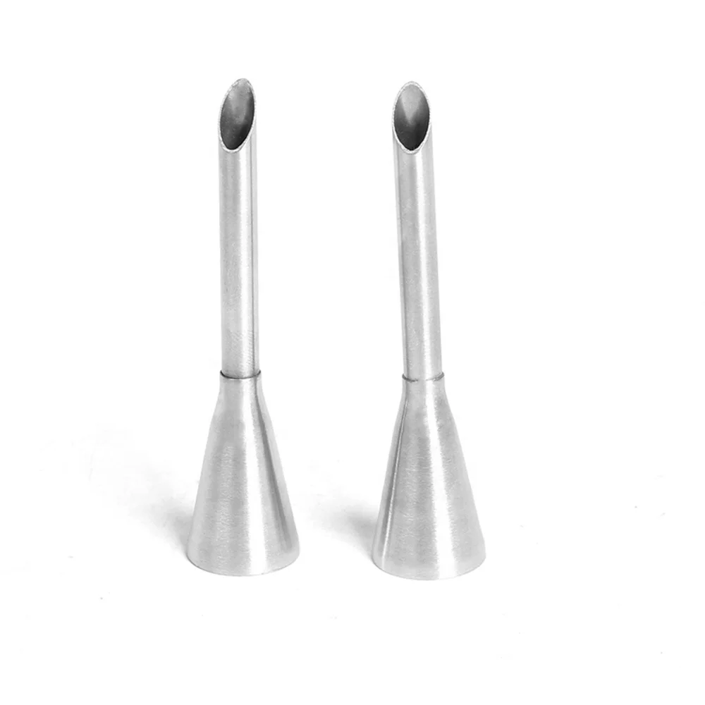 

Cake Tools Cream Icing Piping Tips Stainless Steel Long Puff Nozzle