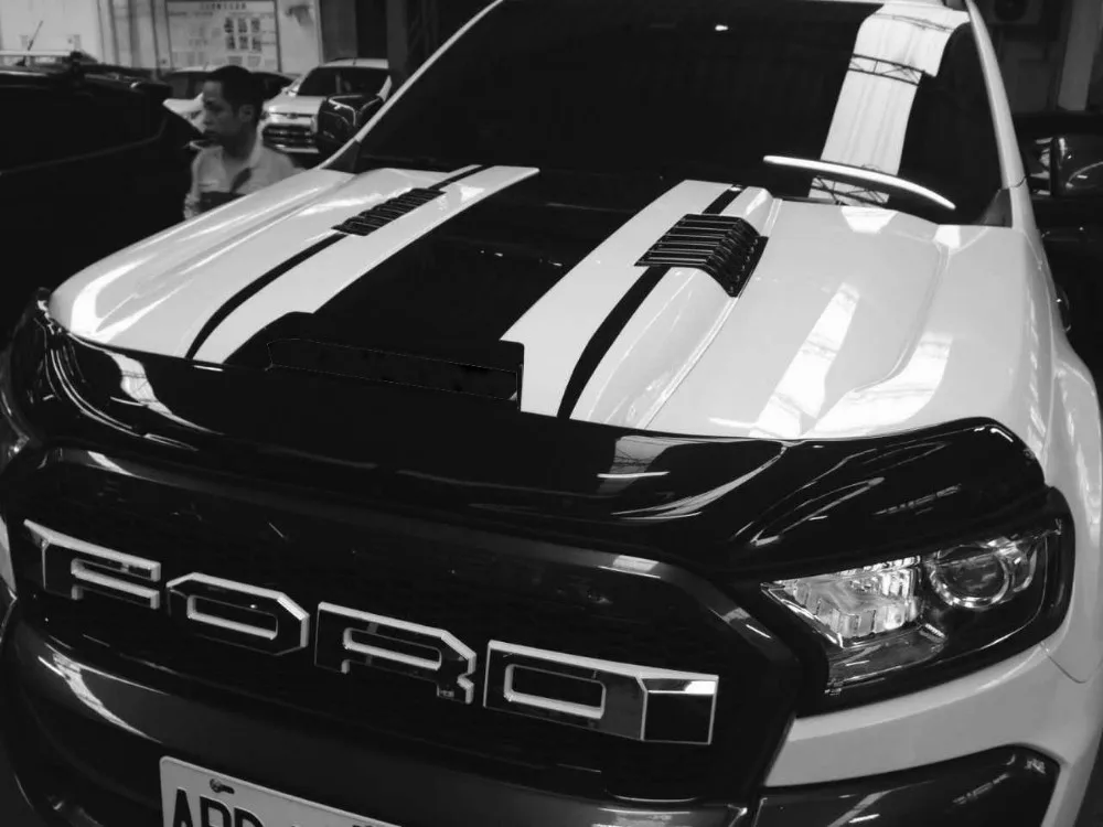 2017 Ranger Black And White Bonnet Scoop Hood Scoop Cover Bonnet Cover ...