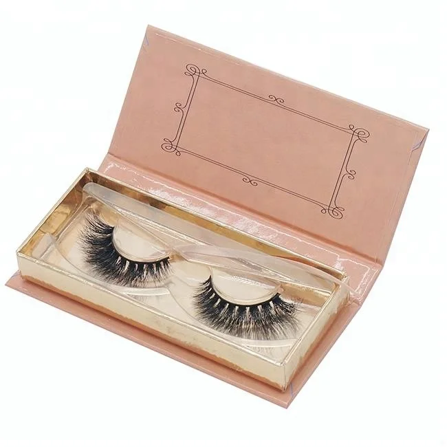 

synthetic faux mink natural eyelashes with customized lashes packaging, N/a