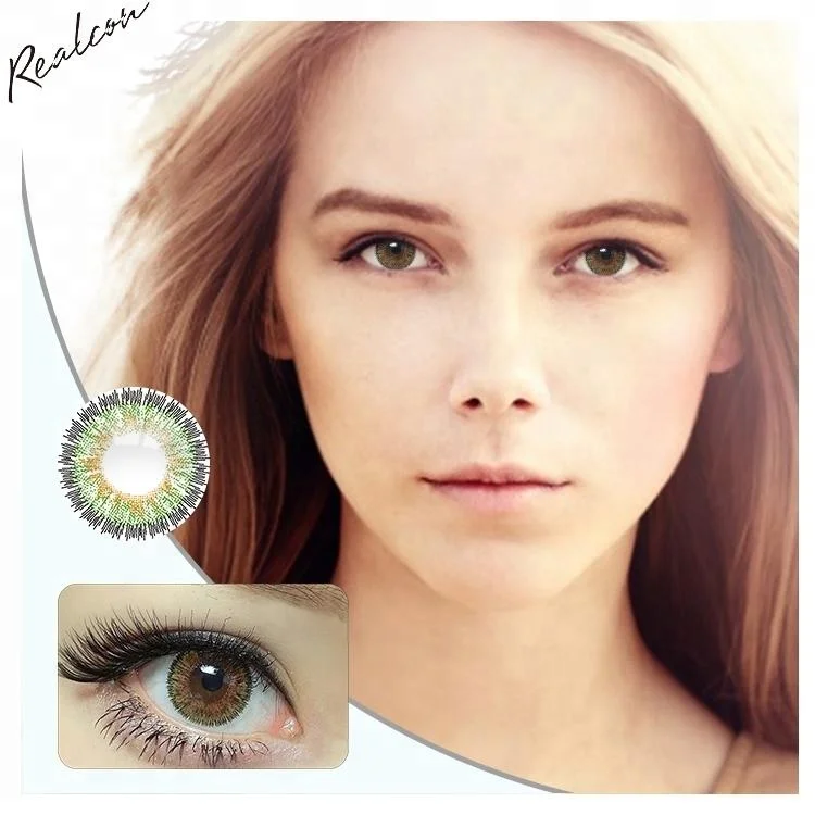 

Realcon Angel Ice Contact Lens come from wholesale factory with cheap price made of HEMA with Sandwich Technology, 5 colors