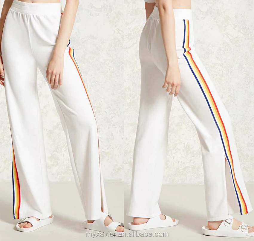 rainbow stripe sweatpants