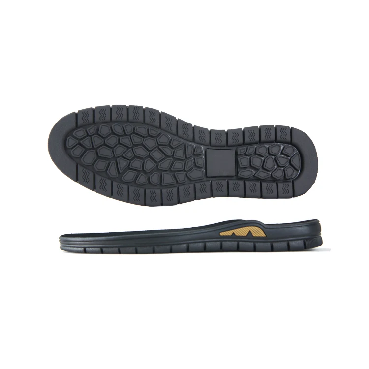 

factory custom wholesale men's fashion rubber soles, Black