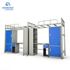 School durable modern design steel bed frame dormitory bunk bed with desk and wardrobe