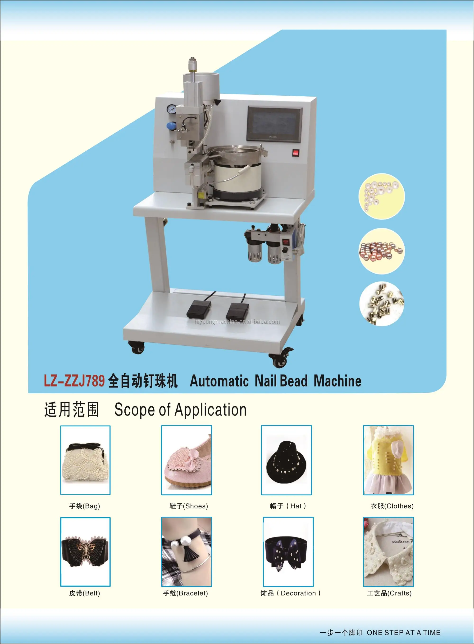 Automatic Plastic Pearl Beads Fixing Setting Attaching Machine Buy