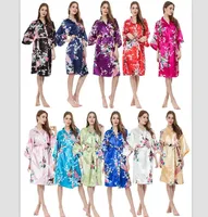 

Wholesale Women's Kimono long Robe Peacock pocket wedding bridal robe