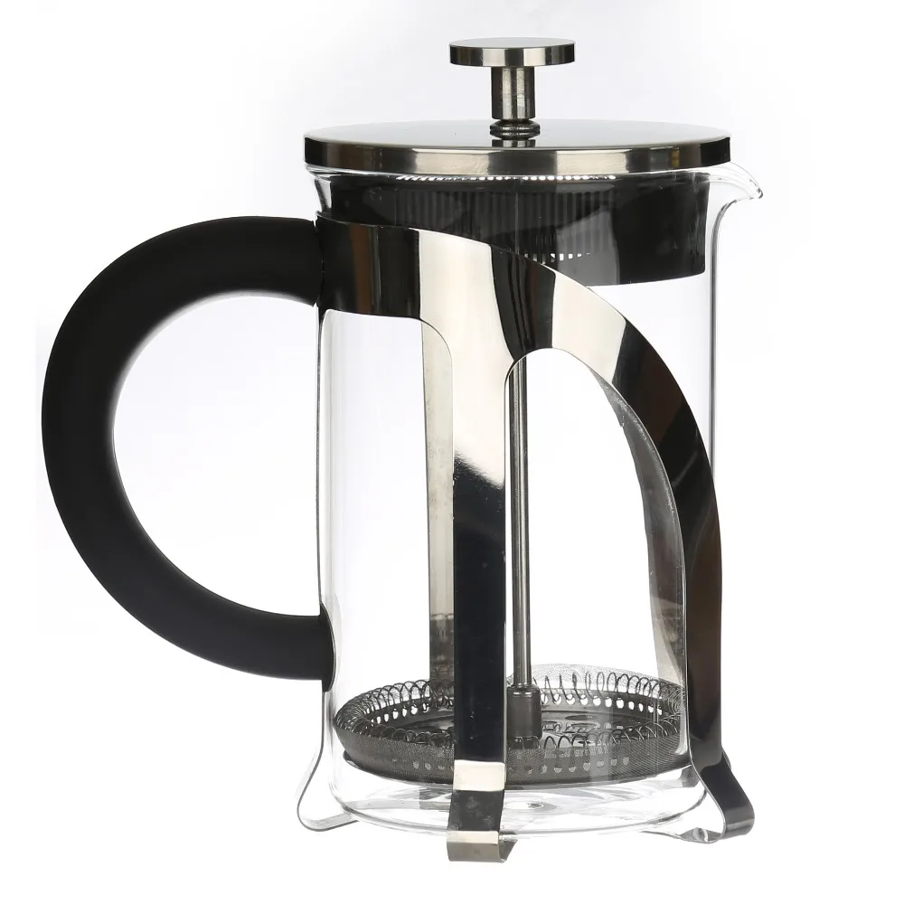 Hot Selling Borosilicate Glass Coffee Pot Without Bpa And Lead Free 304 Stainless Steel 1000ml 3875