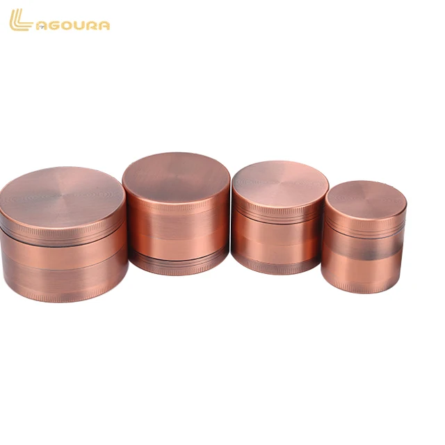 

Factory supply high quality customize smoking accessories herb weed grinder copper-color grinder, Bronze colors