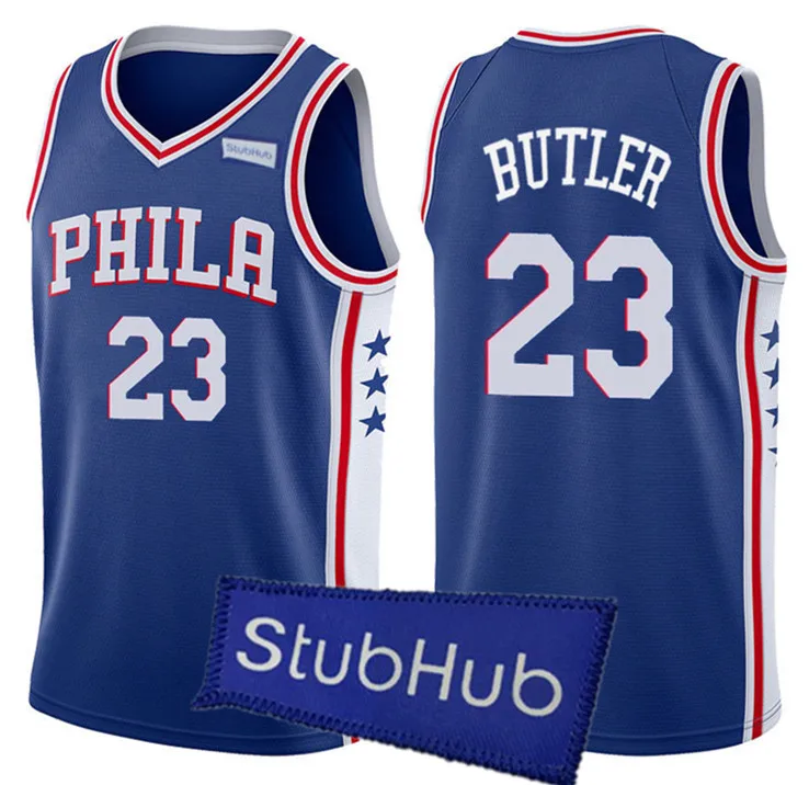 

23 Jimmy Butler 21 joel embiid Jersey Embroidery Custom Basketball Jersey