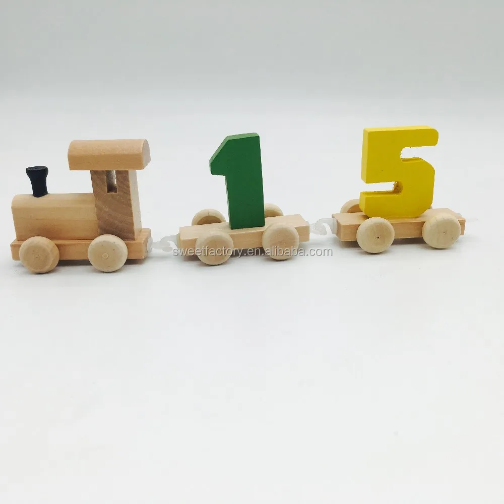 Wooden Number Train Toy Kids Learning Toy Buy Wooden Toy Number Train