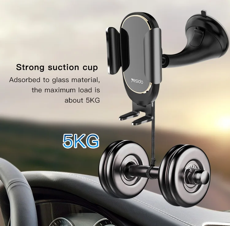Newest Arrival 360 Angle Adjustable Car Phone Mount Stand 4 - 7 Inch Car Holder Mobile Phone