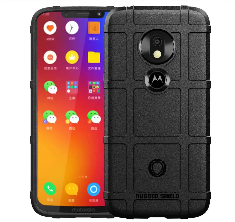 

shockproof tpu mobile phone case for moto g7 play back covers, 5 colors