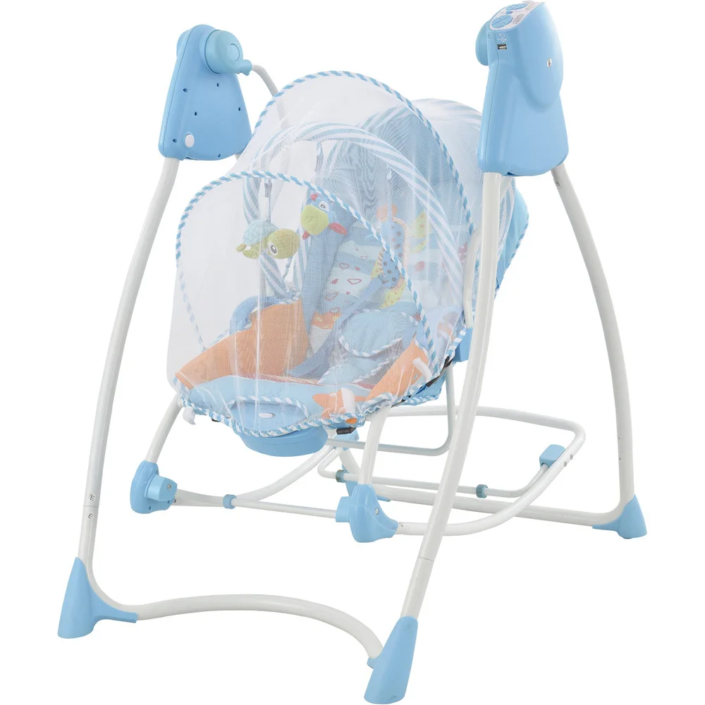 electrical baby swing with mosquito net 