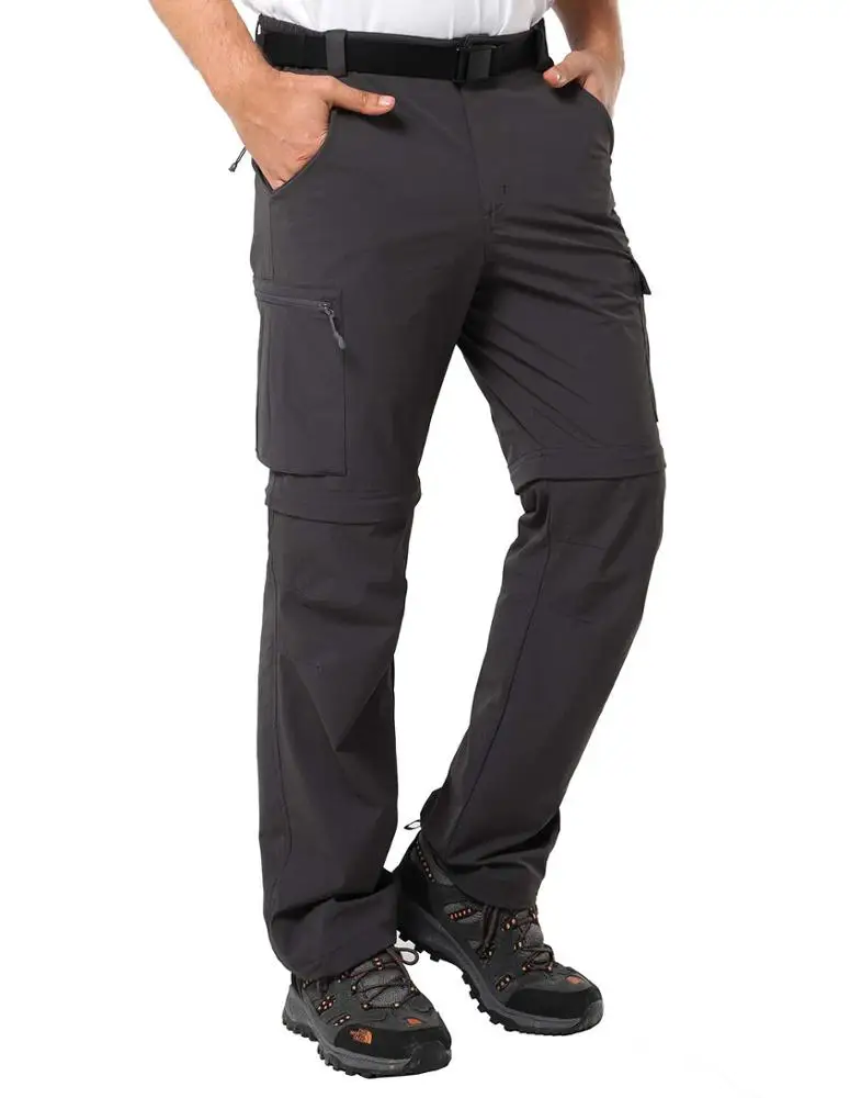 

MIER Men's Convertible Pants Quick Dry Cargo Pants Lightweight Comfort Stretch Zip off Leg Pants