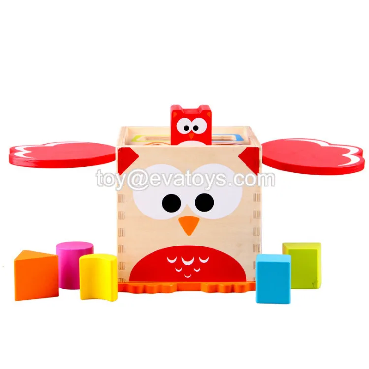 Best Montessori Learning Baby Wooden Shape Sorter Toys For 1 Year Old