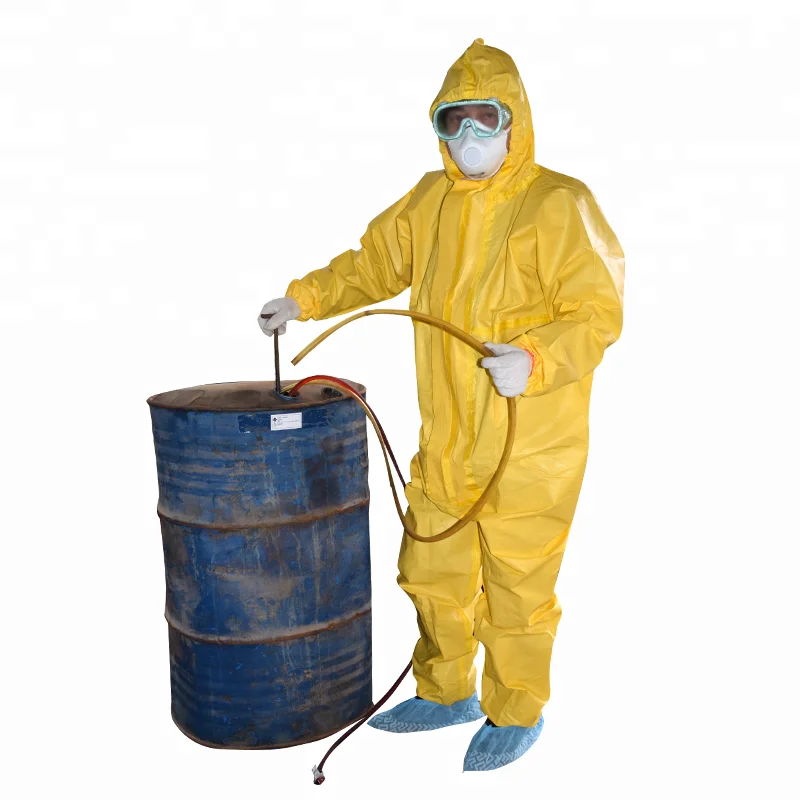 Type 3/4/5/6 Disposable Chemical Protective Clothing/coverall/workwear ...
