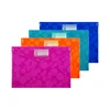 NEON A4 Popper Wallet with Button Closure