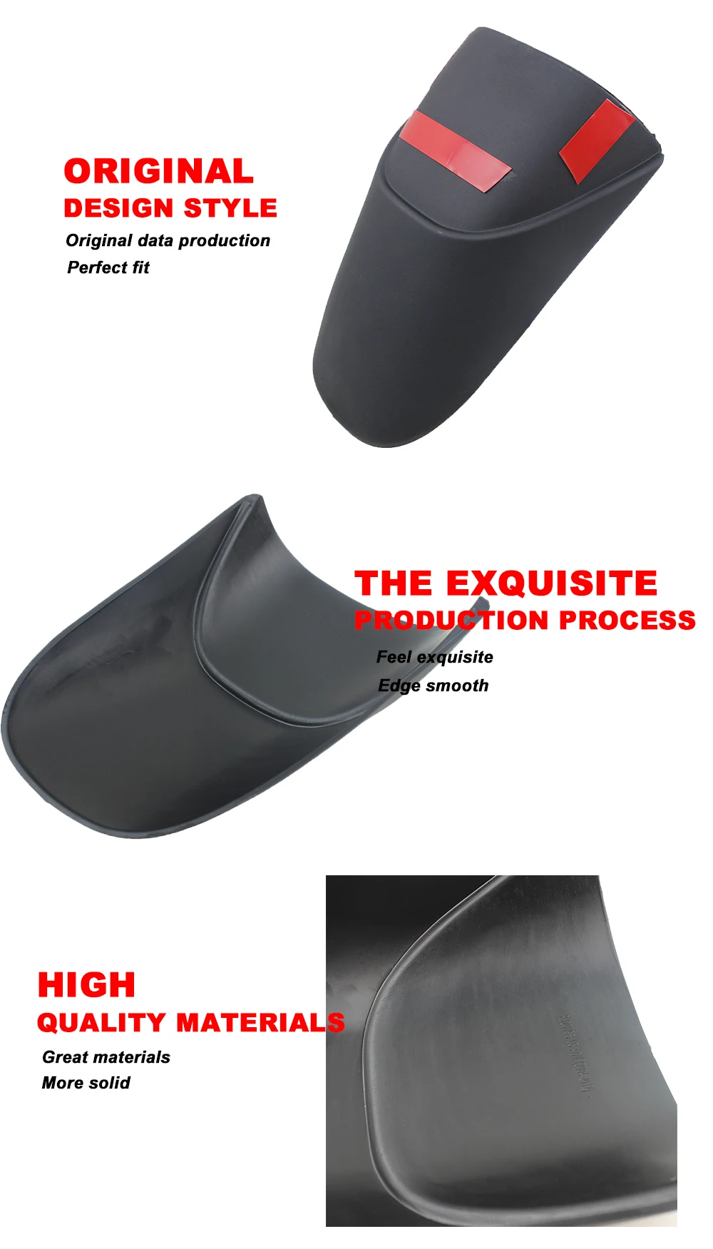 Motorcycle Plastic Black Front Fender Extender Extension For R1200GS Accessories