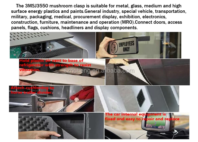 3M　デュアルロックファスナー　クリア　SJ3560　最大の耐熱性　金属類・ガラス・プラスティックに最適　屋内屋外両用 (25mmx45.7ｍ) - 1