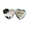 Custom Logo Cheap star shape tin/stainless button badge/heart shape button badge for promotional gift